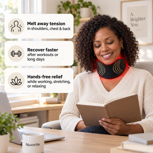 Nuvorite  Red Light Therapy Neck Mask