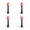 Nuvorite Replacement Brush Heads for Red Light Therapy Toothbrush – 4 Pack