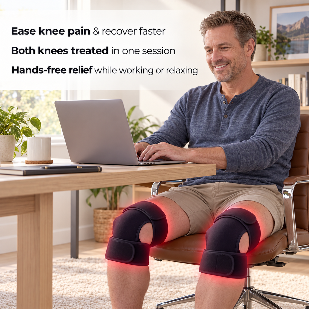 Nuvorite Red Light Wellness Knee Straps – 2 Pack