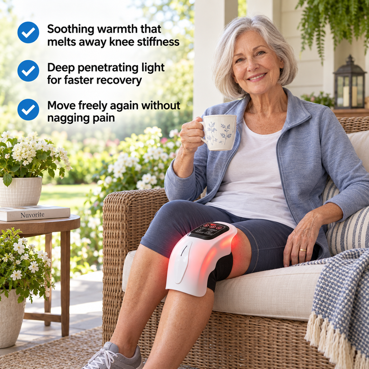 Nuvorite Red Light & Heat Wellness Knee Brace